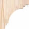 Ekena Millwork Pescadero Smooth Corbel, Douglas Fir, 3 1/2"W x 8"D x 8"H COR04X08X08PEC00SDF - alternate 4